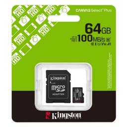 Memoria Micro Sdxc 64GB Kingston Clase 10 UHS-I U1 100 MB/S Para Dispositivos Y Camaras Android, imagen 1
