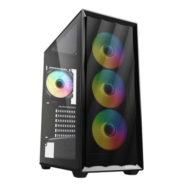 Case RGB Sharkoon VK4 Mid Tower Ventiladores 4 De 120MM Con Vidrio Lateral