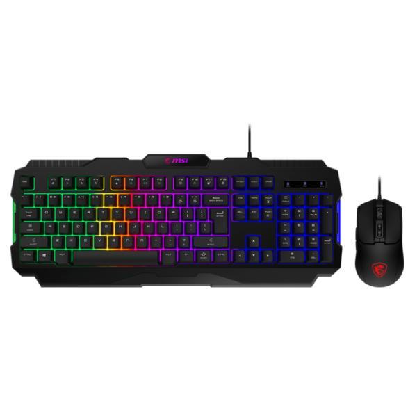 Teclado Y Mouse Gaming RGB Msi Forge GK100 Combo Ls Alámbrico USB Español