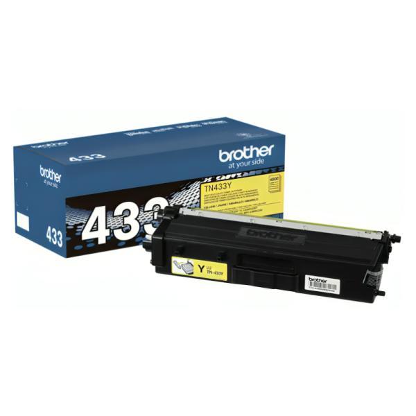 Toner Brother TN433Y Amarillo Rendimiento Estandar Hasta 4.000 Paginas