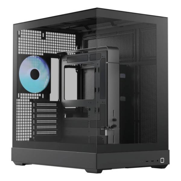 Case RGB Apnx V2-F-BK-V1 Mid Tower 4 Ventiladores Con Panel Frontal Y Lateral