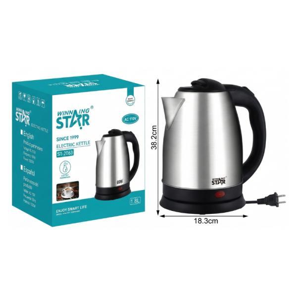 Hervidor Eléctrico Winning Star 1000W 1.8L ST-2063