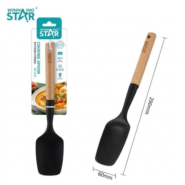 Cuchara De Cocina Winning Star ST-7556 Silicona / Nylon / Madera