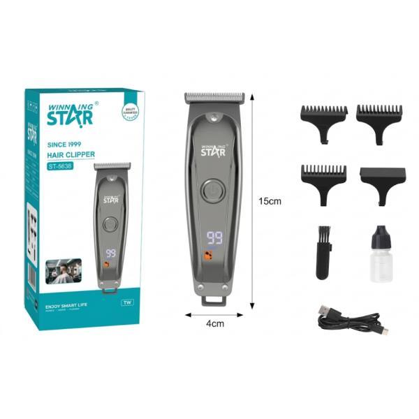 Cortadora De Cabello Winning Star ST-5638 3W Carga USB-C