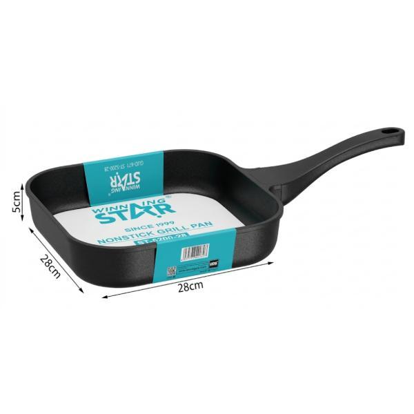 Sartén Antiadherente Winning Star ST-5200-28 Aluminio 28CM X 5CM
