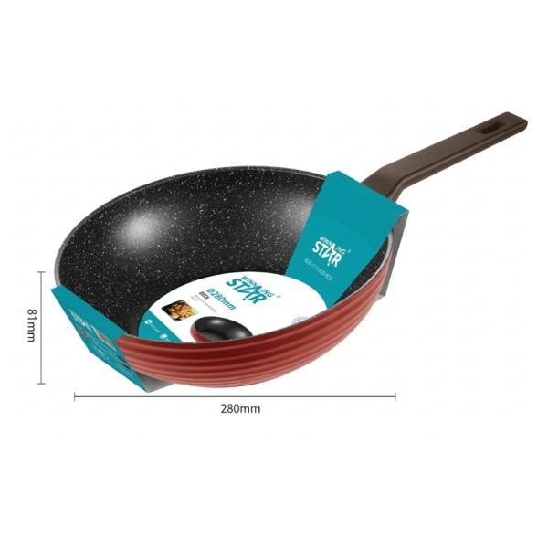 Sartén Wok Antiadherente Winning Star ST-5228 Aluminio 28CM X 8.1CM
