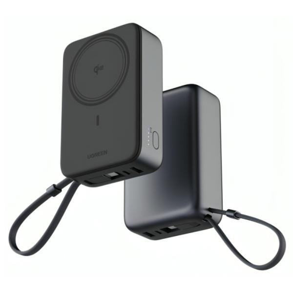 Power Bank Ugreen PB567 20000MAH USB-C Inalámbrico Magnético QI2 Carga Rápida