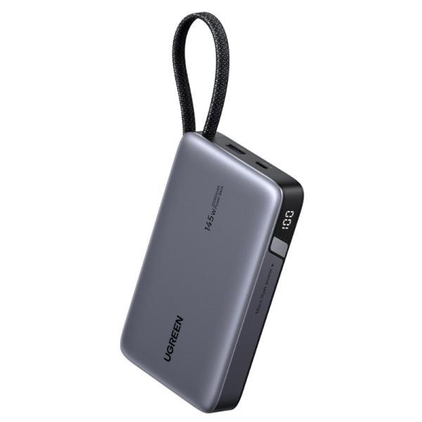 Power Bank Ugreen PB551 20000MAH USB-C / USB-A Cable Integrado Carga Rápida 145W