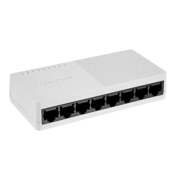 Switch Hikvision DS-3E0508D-O(O-STD) (e) 8 Puertos Gigabit 10/100/1000 Mbps No Administrable