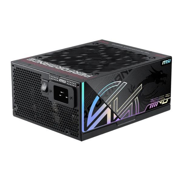 Fuente De Poder Msi Mpg AI1600TS PCIE5 1600W 80 Plus Titanium Modular Atx