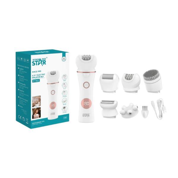 Kit De Aseo Personal Winning Star ST-5820 Multifuncional 5 En 1 Recargable Uso Seco Y HÚMEDO/IPX6