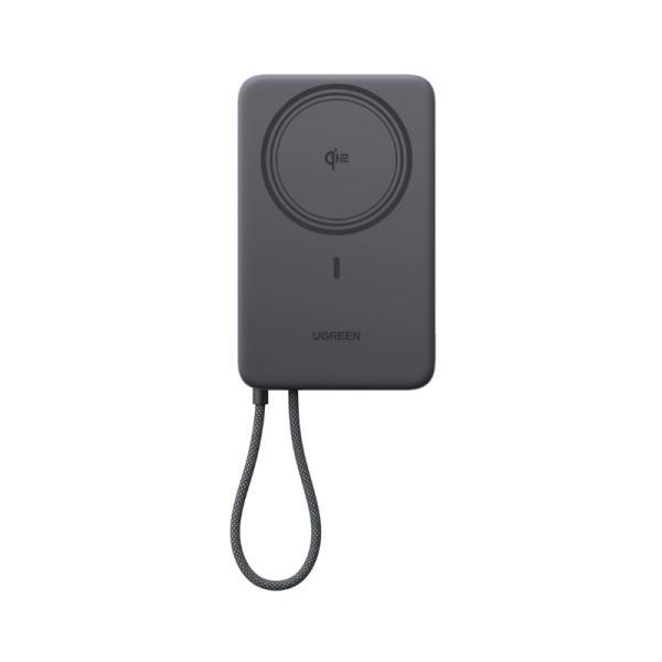 Power Bank Ugreen PB570 10000 Mah QI2 15W/CABLE USB-C INTEGRADO/CARGA 30W