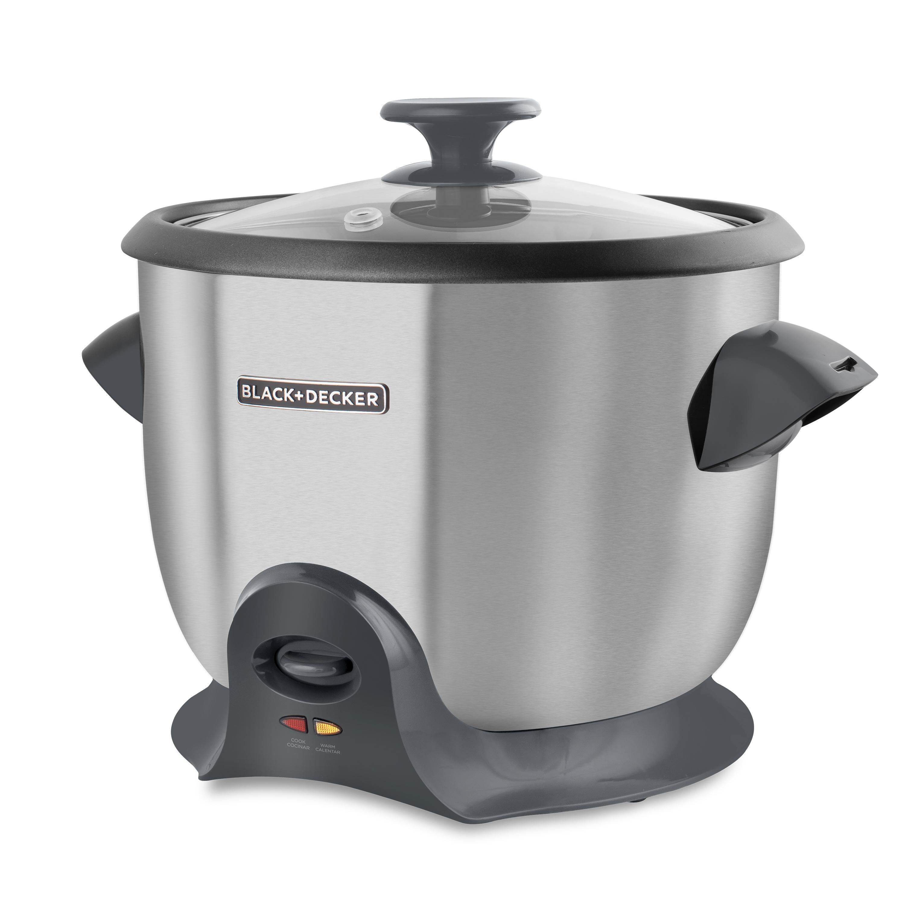 Black + Decker olla arrocera 10 tazas inox RC620SS