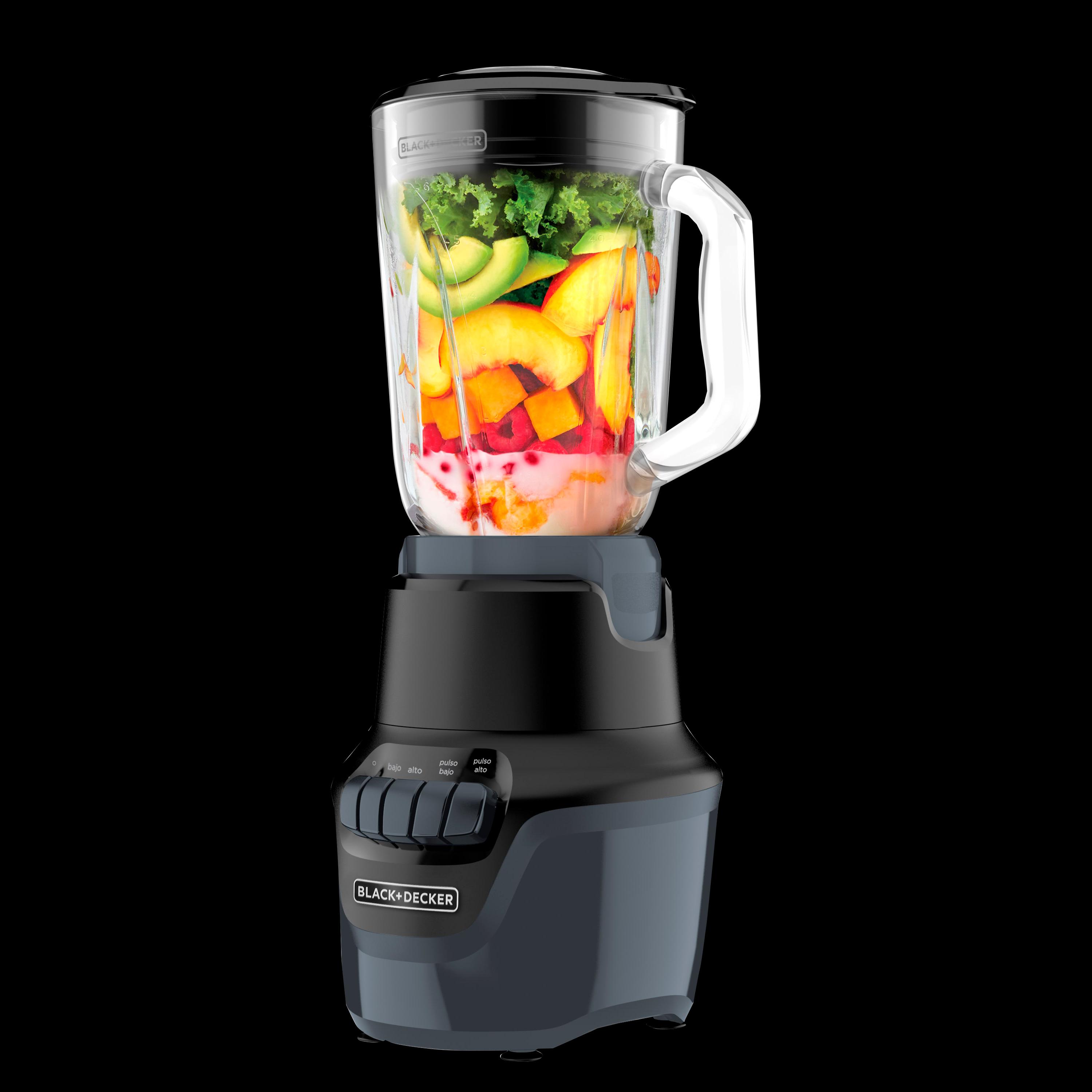 Black + Decker licuadora vidrio 1.5 litros 800W 4 veloc BL1600BG-LA