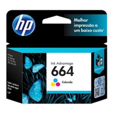 HP cartucho color 100Pgs #664 F6V28Al