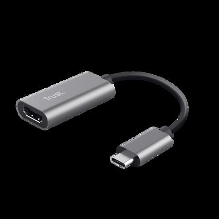 Trust adaptador USB-C a HDMI Ultra HD 4K multicanal - 23774